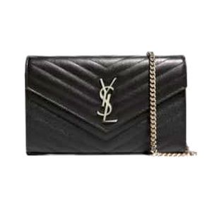 YSL
Monogram Matelassé Leather Wallet-On-Chain